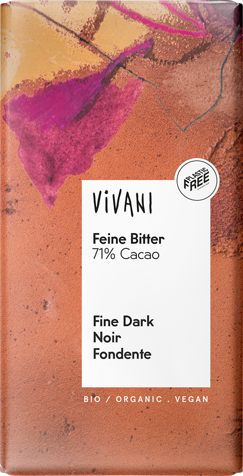 Bio čokoláda Vivani 71% hořká 100g      