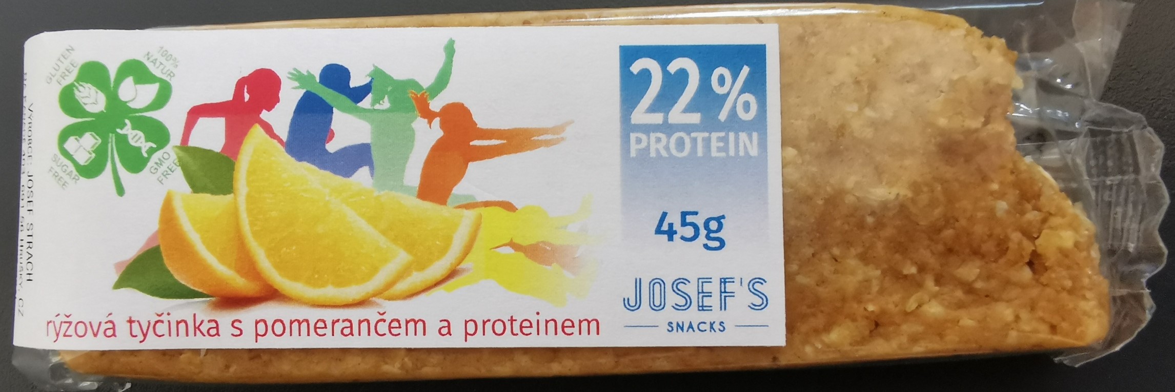 Proteinová tyčinka s pomerančem 45g