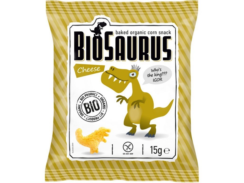Bio snack Biosaurus sýr Igor 15g