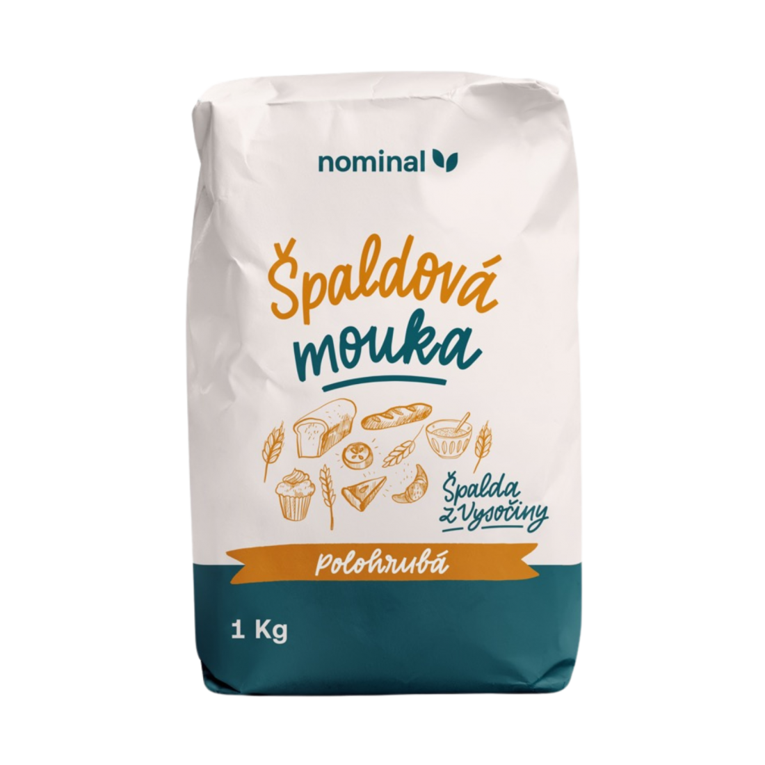 Mouka špaldová polohrubá Nominal 1 kg