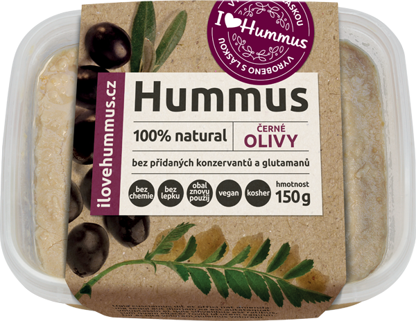 Hummus černé olivy 150g