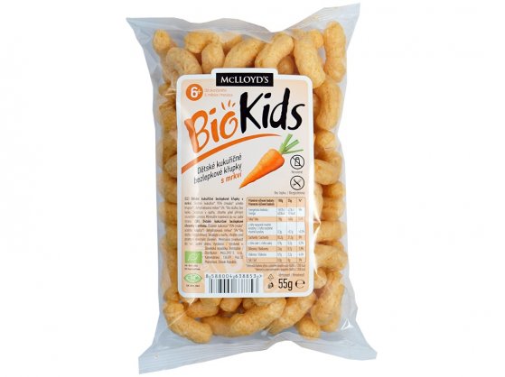 BioKids křupky kukuřičné mrkvové