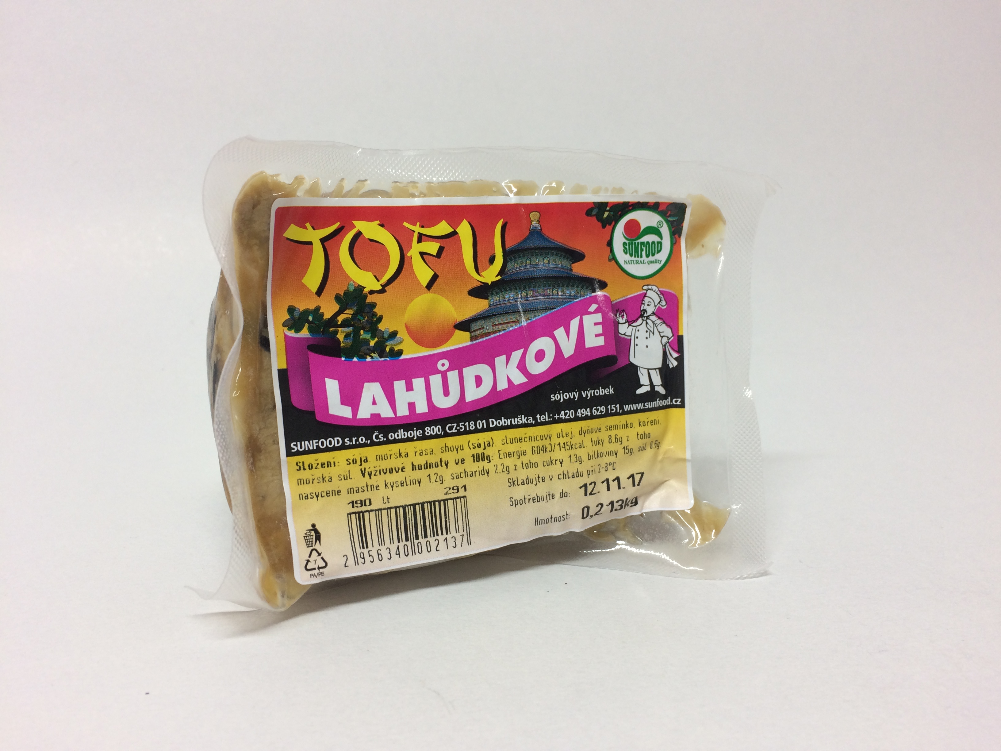 Tofu lahůdkové váha 
