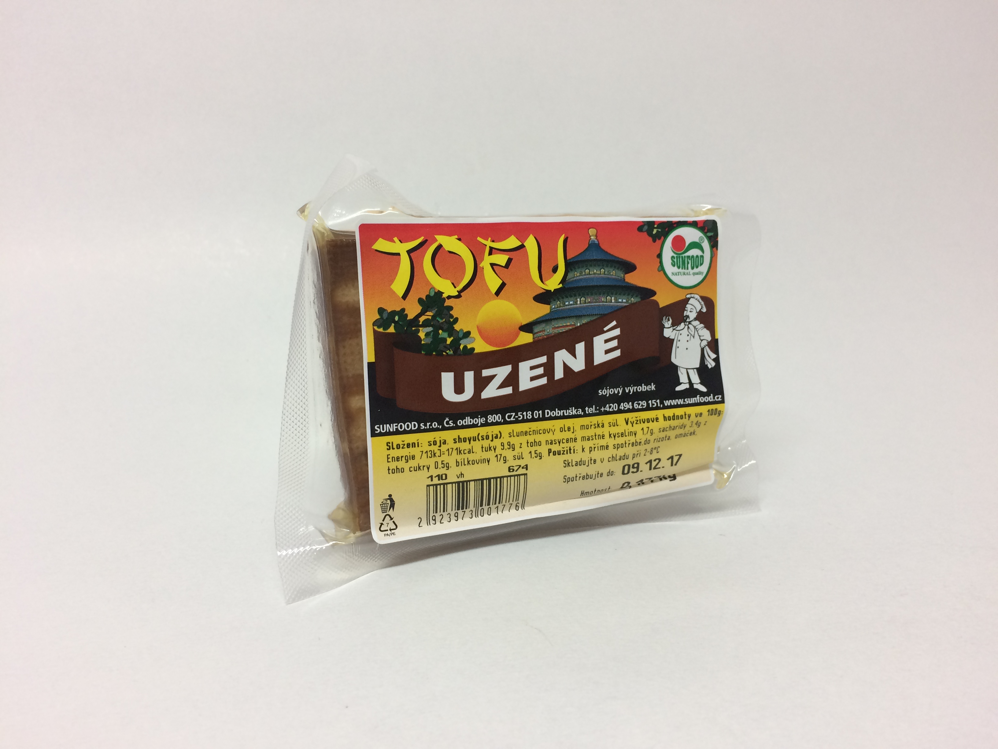 Tofu uzené váha 